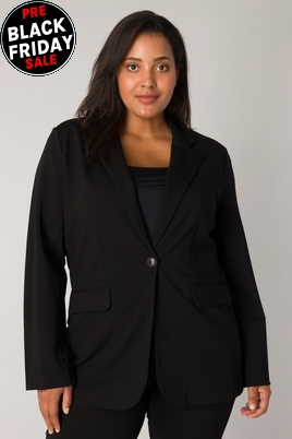 Base Level Curvy blazer Yacey