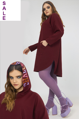 Jurk Mat fashion capu tekst