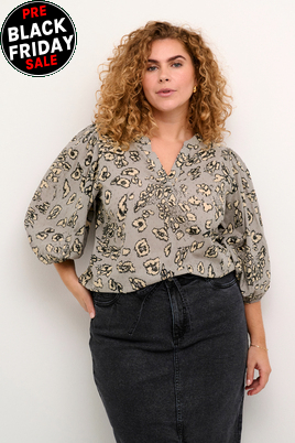 Kaffe Curve blouse Liana pofmouw