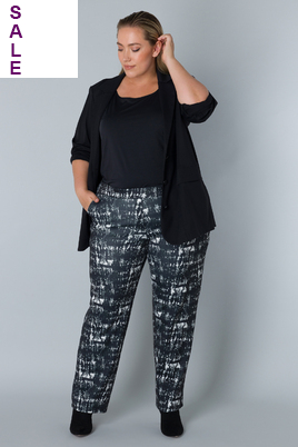 COLLETTA broek tricot print