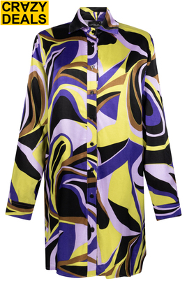 Ophilia blouse Jazz print satijn