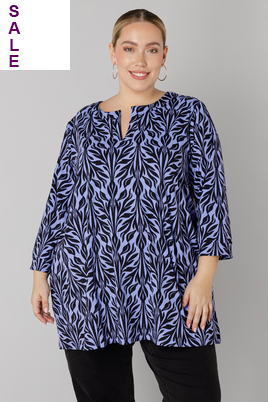 COLLETTA tuniek Ronde hals split