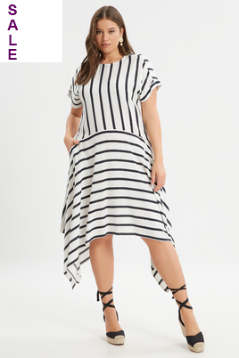 Mat Fashion streep jurk