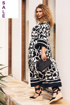 Exxcellent jurk Soraya print