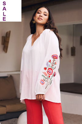 Exxcellent blouse Kerensa borduur