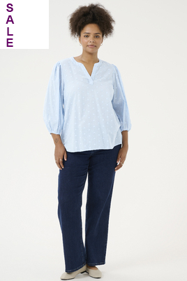 Kaffe Curve blouse voile stof hartje
