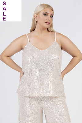 Curviss singlet glitter pailletten