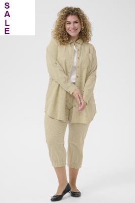Kaffe Curve blouse oprolmouw streep