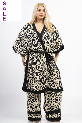 Curviss kimono animal print