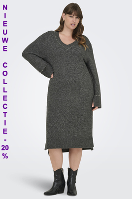 ONLY jurk CARELSIE gebreid studs