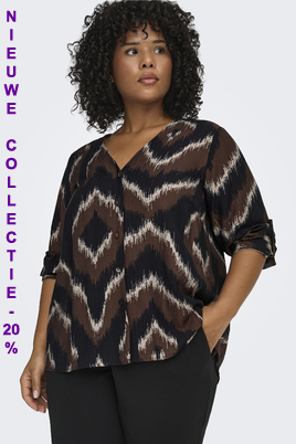 ONLY shirt v-hals 3/4 mouwen