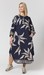 Navy/flower