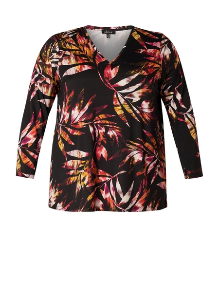 COLLETTA shirt V hals print