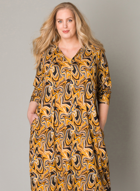 Colletta jurk Vhals viscose print