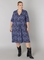 COLLETTA jurk V hals print