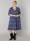 COLLETTA jurk V hals print