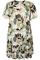 ZHENZI jurk Lyda print V hals