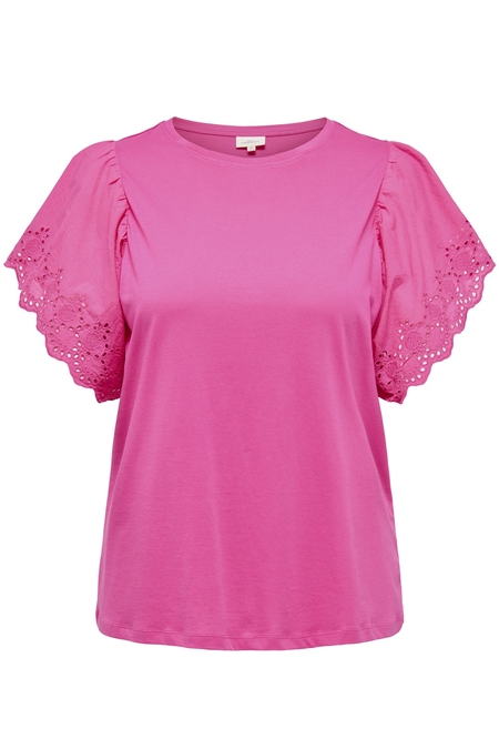ONLY ECO shirt wijde opengewerkte mo