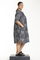Gozzip Black jurk Laila streep print
