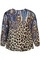 ZHENZI dierenprint blouse Siff