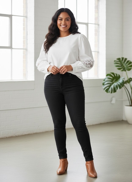 VERO MODA blouse kanten details