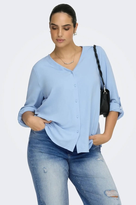 ONLY eco blouse v-hals lange mouw