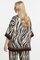 Mat fashion blouse zebra print