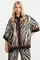 Mat fashion blouse zebra print