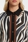 Mat fashion blouse zebra print