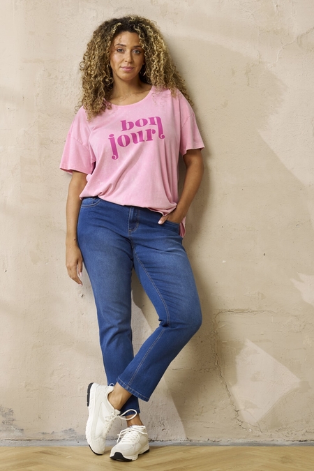 ZHENZI shirt korte mouw