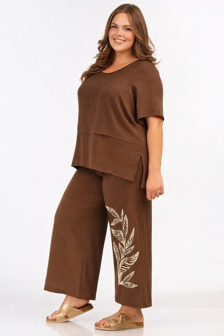 Curviss broek en blouse set