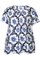 ZHENZI shirt V hals gerimpeld