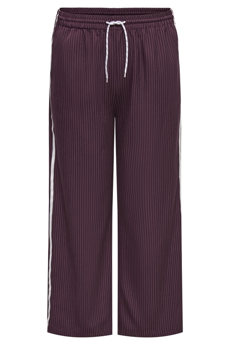 ONLY broek Everlyn krijtstreep zijbi