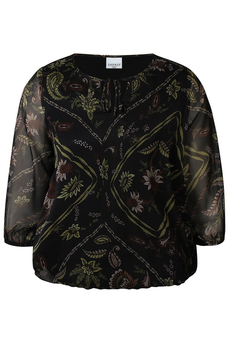 ZHENZI blouse lange mouw