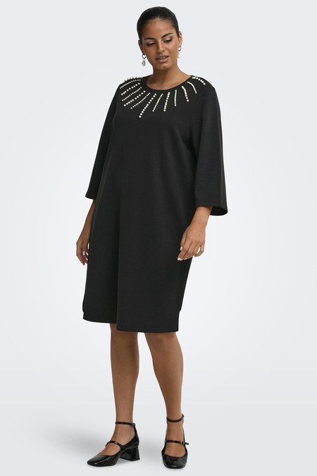 ONLY eco midi jurk 3/4 mouwen