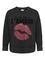 ONLY eco sweater lip opdruk strass