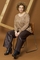 ZHENZI glitter blouse lange mouw