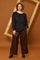 ZHENZI glitter blouse lange mouw