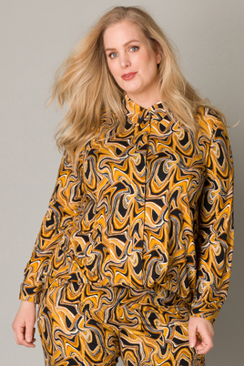 Colletta blouse kort viscose print