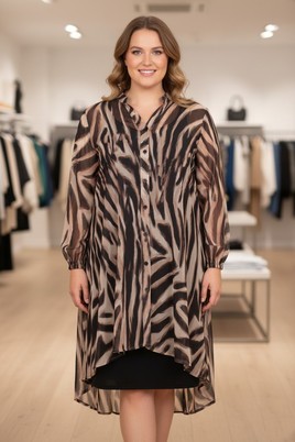 Ophilia blouse Noor chiffon dessin