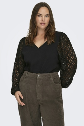ONLY blouse v-hals lange mouw