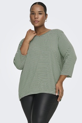 ONLY shirt V-hals 3/4 mouw Streep