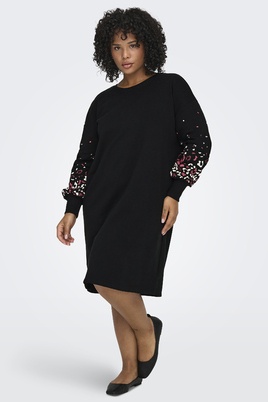 ONLY Carmakoma sweat jurk met printm