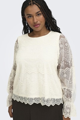 ONLY shirt lange mouw kant