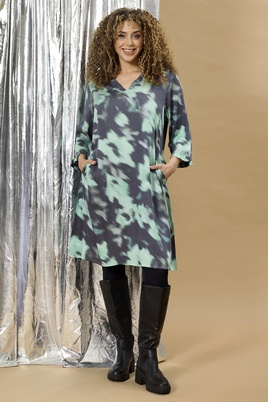 ZHENZI jurk elegante print