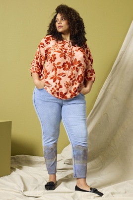 Zhenzi blouse bloem