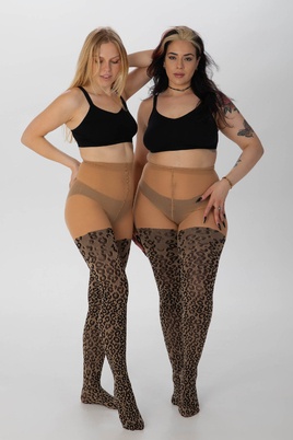 Knitted Leopard Curvy Stretch Panty