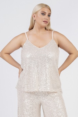 Curviss singlet glitter pailletten