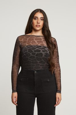 Mat fashion kanten shirt lm