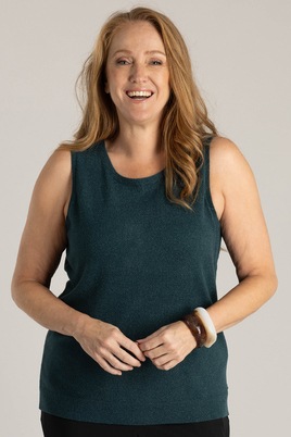 Yest Curve lurex singlet glans